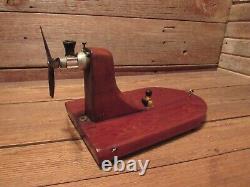 Vintage Cox Wood Boat With Engine Parts