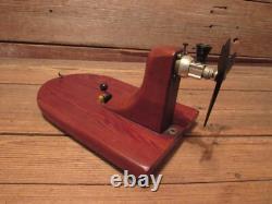 Vintage Cox Wood Boat With Engine Parts
