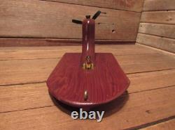 Vintage Cox Wood Boat With Engine Parts