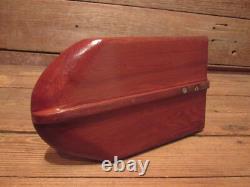 Vintage Cox Wood Boat With Engine Parts