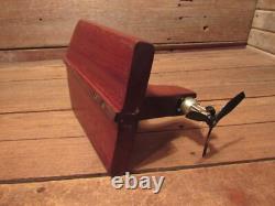 Vintage Cox Wood Boat With Engine Parts