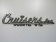 Vintage Cruisers, Inc Oconto Wis Emblem Badge Script Trim Chrome Sign Metal Boat