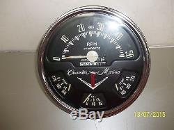 Vintage Crusader Marine Gauge Duel Temp/Tac / Oil Pressure