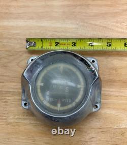 Vintage DORSETT BOAT PARTS Steel Marine Speedometer Compass Bow Cap Cleat 4 PCS