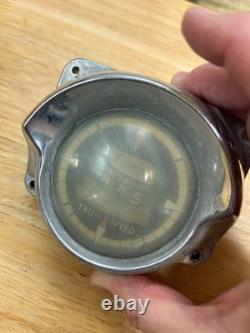 Vintage DORSETT BOAT PARTS Steel Marine Speedometer Compass Bow Cap Cleat 4 PCS