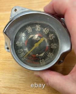 Vintage DORSETT BOAT PARTS Steel Marine Speedometer Compass Bow Cap Cleat 4 PCS