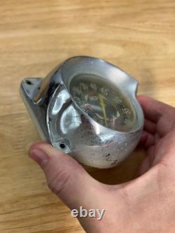 Vintage DORSETT BOAT PARTS Steel Marine Speedometer Compass Bow Cap Cleat 4 PCS