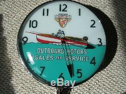 Vintage Dated 1961 Mercury Outboard Motors Pam Clock Nos In The Box