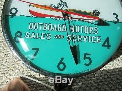 Vintage Dated 1961 Mercury Outboard Motors Pam Clock Nos In The Box