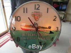 Vintage Dated 1961 Mercury Outboard Motors Pam Clock Nos In The Box