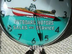 Vintage Dated 1961 Mercury Outboard Motors Pam Clock Nos In The Box