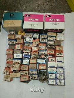 Vintage Distributor Contact Ignition Rotor Points Tune Up Parts Lot Nos & Nors