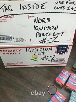 Vintage Distributor Contact Ignition Rotor Points Tune Up Parts Lot Nos & Nors