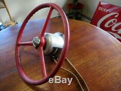 Vintage Duotrol Hyrdroplane Racing Boat Evinrude Mercury Steering Wheel