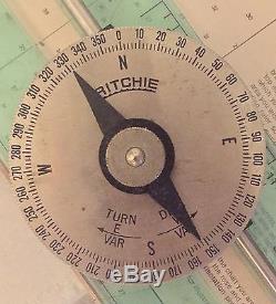 Vintage E. S. Ritchie & Sons Cb-50 Marine Navigation Chart Board