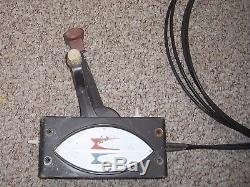 Vintage Evinrude Boat Throttle Controls With Cables
