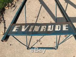 Vintage Evinrude Johnson Outboard Boat Motor antique display Stand