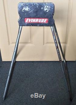 Vintage Evinrude Outboard Boat Motor Display Stand 33 X 25 X 23