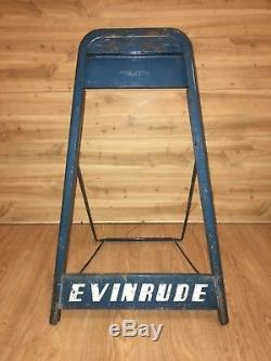 Vintage Evinrude Outboard Dealer boat Motor Stand to display antique ouboards