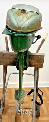 Vintage FIRESTONE OUTBOARD BOAT MOTOR Parts Repair gas 50s man cave cabin decor