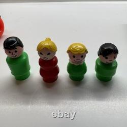 Vintage Fisher Price Little People Play Family Camper Truck with Boat 994 Parts
