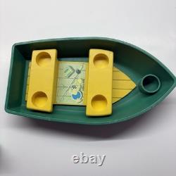 Vintage Fisher Price Little People Play Family Camper Truck with Boat 994 Parts