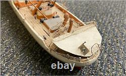 Vintage Fishing Boat Model For Parts or Restoration AS IS 21.5