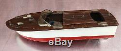 Vintage Fleet Fleet Toy Boat AS-IS for PARTS or REPAIR only