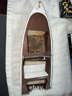 Vintage Fleet Line Battery Toy Boat The Zephyr PARTS Boat! READ & C Pics