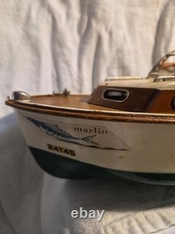 Vintage Fleet Line Marlin Cabin Cruise Boat Parts Or Restore