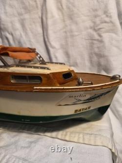 Vintage Fleet Line Marlin Cabin Cruise Boat Parts Or Restore