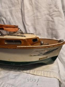 Vintage Fleet Line Marlin Cabin Cruise Boat Parts Or Restore
