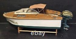 Vintage Fleet Line Marlin Cabin Cruise Boat Scott Atwater Bait Matic Mtr. Parts