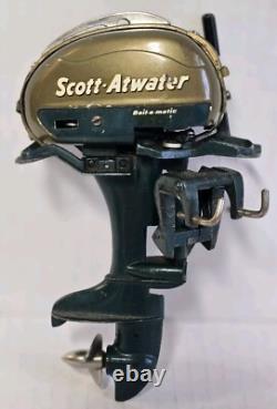 Vintage Fleet Line Marlin Cabin Cruise Boat Scott Atwater Bait Matic Mtr. Parts