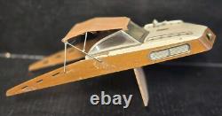 Vintage Fleet Line Marlin Cabin Cruise Boat Scott Atwater Bait Matic Mtr. Parts