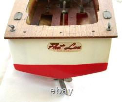 Vintage Fleet Line Sea Wolf Electric Powered 16 Model Boat For Parts/restore