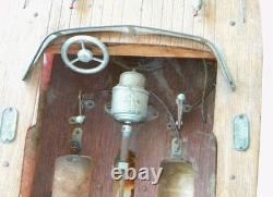 Vintage Fleet Line Sea Wolf Electric Powered 16 Model Boat For Parts/restore