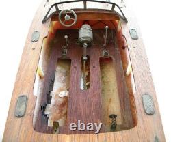 Vintage Fleet Line Sea Wolf Electric Powered 16 Model Boat For Parts/restore