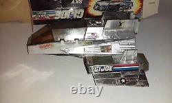 Vintage GI JOE SKY PATROL SKY SHARC CHROME 8 FIGURE AIRCRAFT ARAH HASBRO 1989