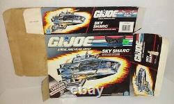 Vintage GI JOE SKY PATROL SKY SHARC CHROME 8 FIGURE AIRCRAFT ARAH HASBRO 1989