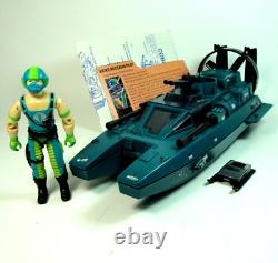 Vintage GI Joe 1984 Cobra Water Moccasin w Copperhead Driver Original Hasbro