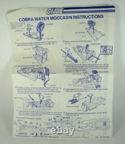 Vintage GI Joe 1984 Cobra Water Moccasin w Copperhead Original Hasbro Parts
