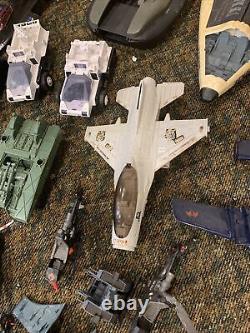 Vintage GI Joe Hovercraft Planes And Other Vehicles for Repair or Parts (READ)