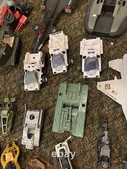 Vintage GI Joe Hovercraft Planes And Other Vehicles for Repair or Parts (READ)