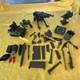 Vintage Gi Joe Toy Lot 1982/85 Action Toys And Parts Motorcycle, Tank, Boat
