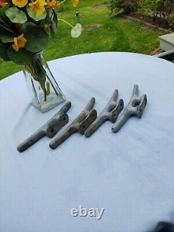 Vintage Galvanized Boat Parts (4) Tie OFF