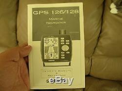 Vintage Garmin 12 Channel GPS 126 Marine Unit With Book