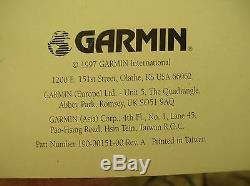 Vintage Garmin 12 Channel GPS 126 Marine Unit With Book
