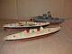 Vintage German Tin Windup Boats Lot For Parts/restore