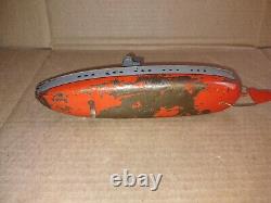 Vintage German Tin Windup Boats Lot For Parts/Restore